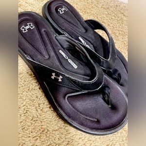 Womens under armour sandals Marbella size 8 black